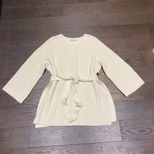 Wilfred Knit Sweater w/ Tie and Slits